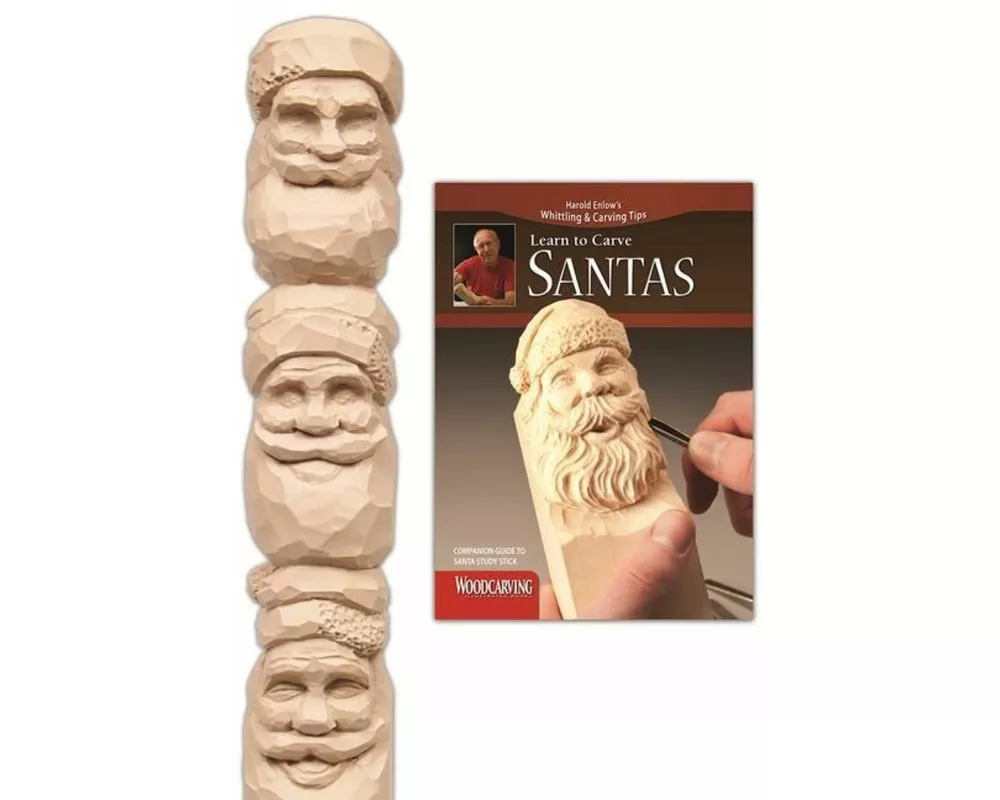 Learn to Carve Santa Study Stick Kit