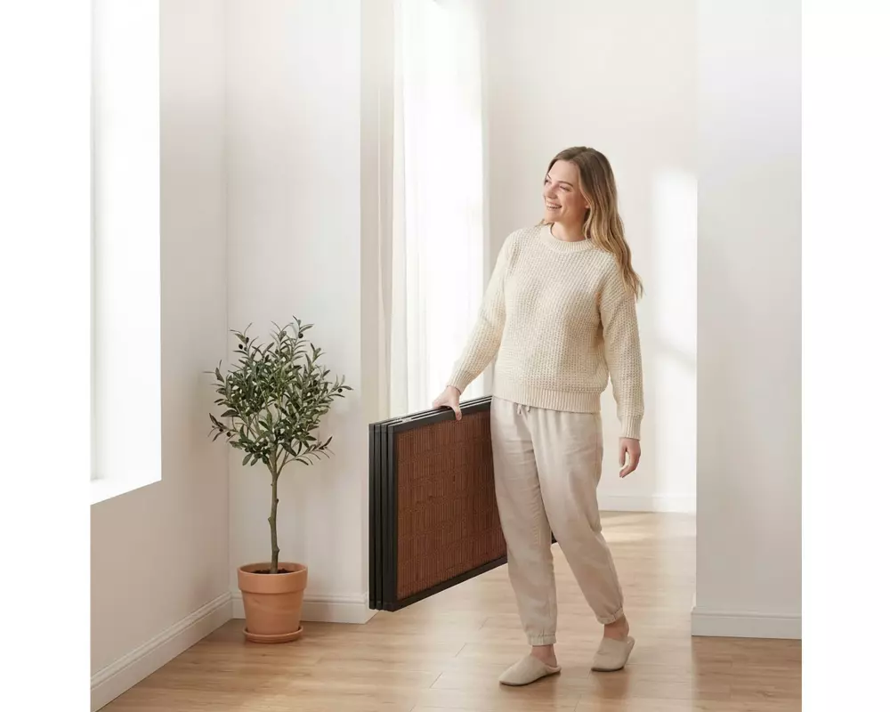 relaxdays Paravent Braun