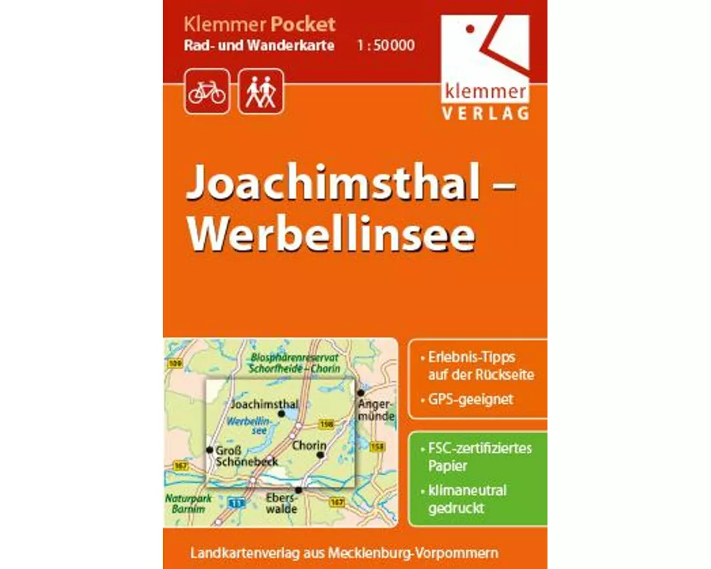 Joachimsthal - Werbellinsee 1 : 50 000
