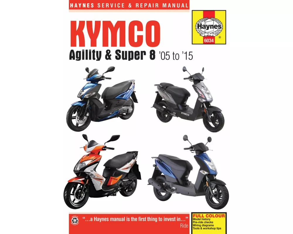 Kymco Agility & Super 8 Scooters (05 - 15)