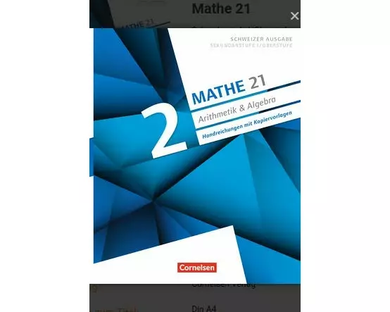 Mathe 21, Sekundarstufe I/Oberstufe, Arithmetik und Algebra, Band 2, Handreichungen mit Kopiervorlagen, Begleitordner mit Lösungen und didaktischen H