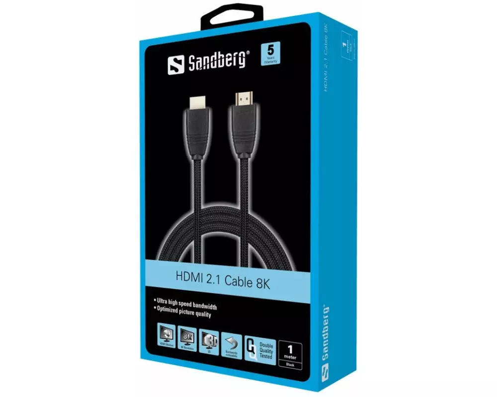SANDBERG HDMI 2.1 Cable 8K, 1m