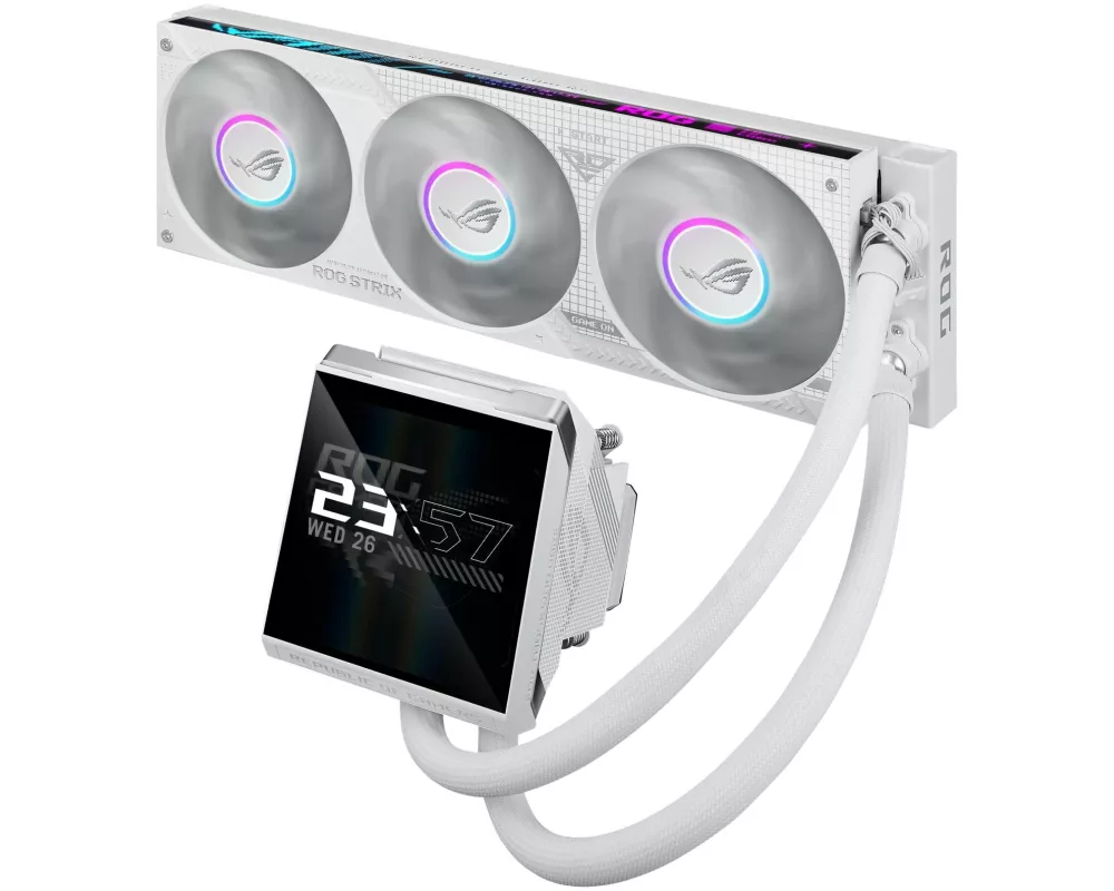 ASUS ROG Wasserkühlung ROG STRIX LC IV 360 ARGB LCD Weiss