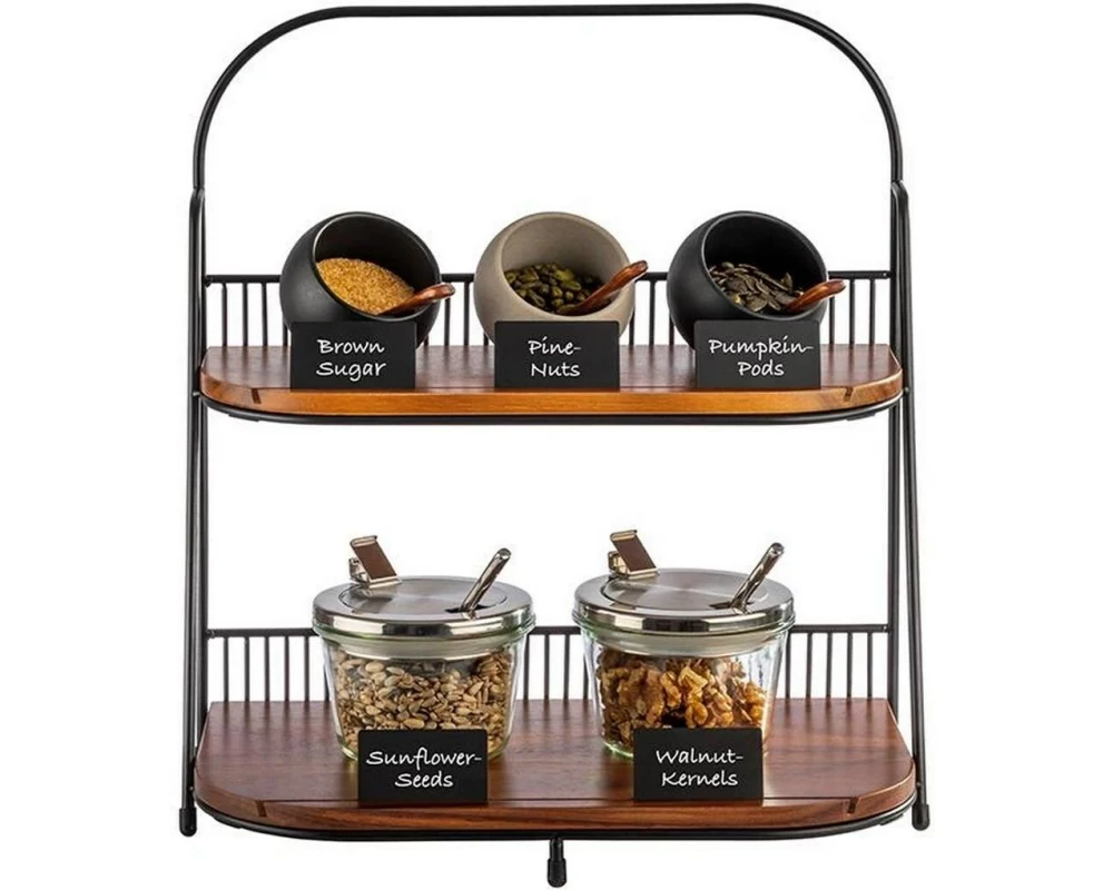 APS Etagere APS Etagere 11-teilig 35.5 x 21 x 40 cm, Braun