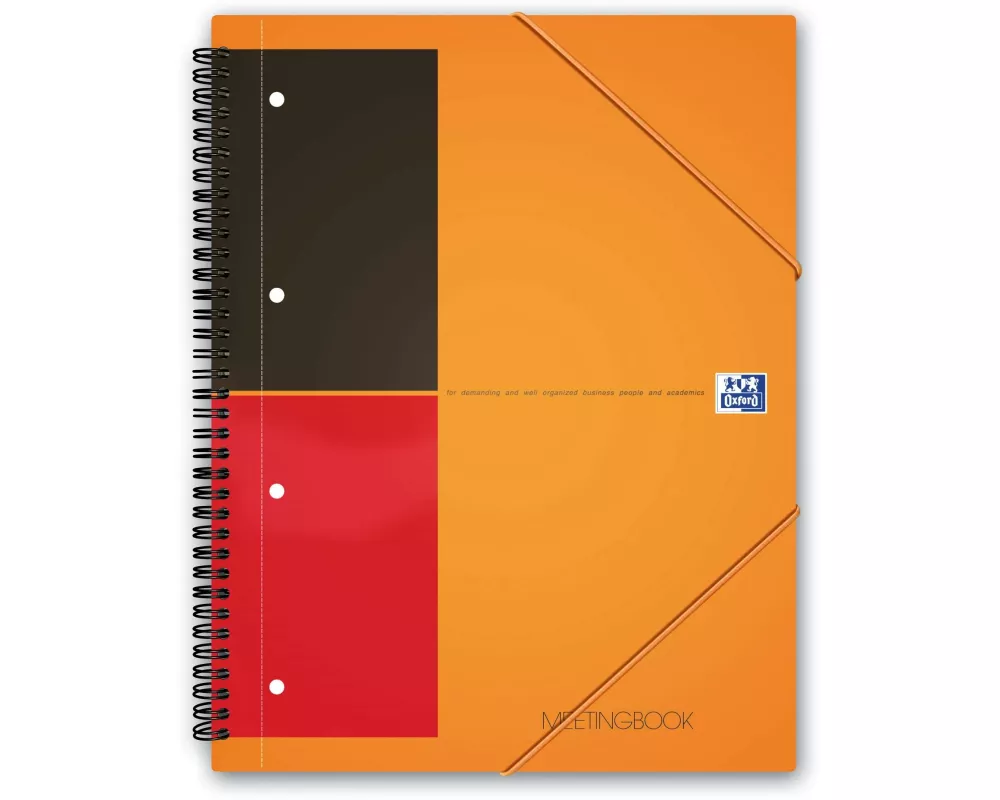 Oxford Notizheft International Meetingbook, A4 +, Liniert, Orange