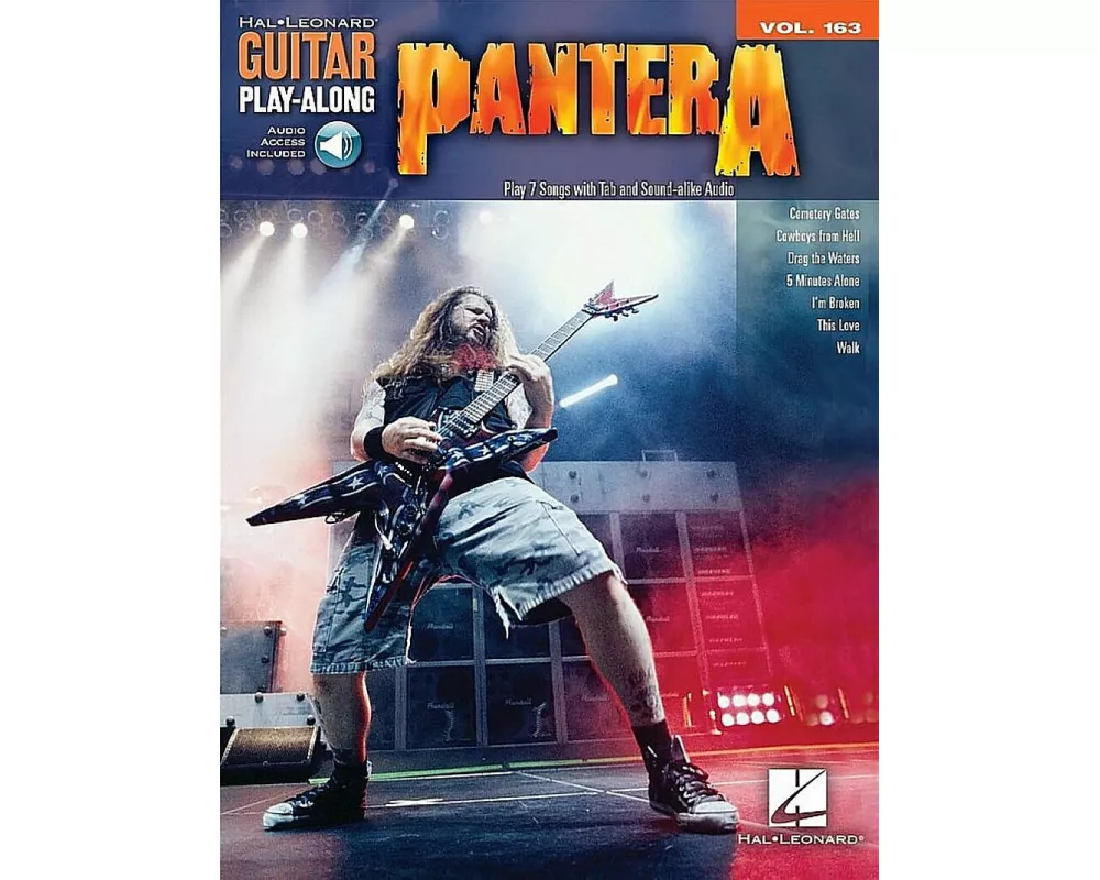 Pantera - Guitar Play-Along Vol. 163 Book/Online Audio