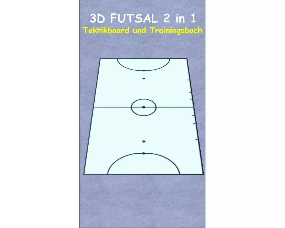 3D Futsal 2 in 1 Taktikboard und Trainingsbuch