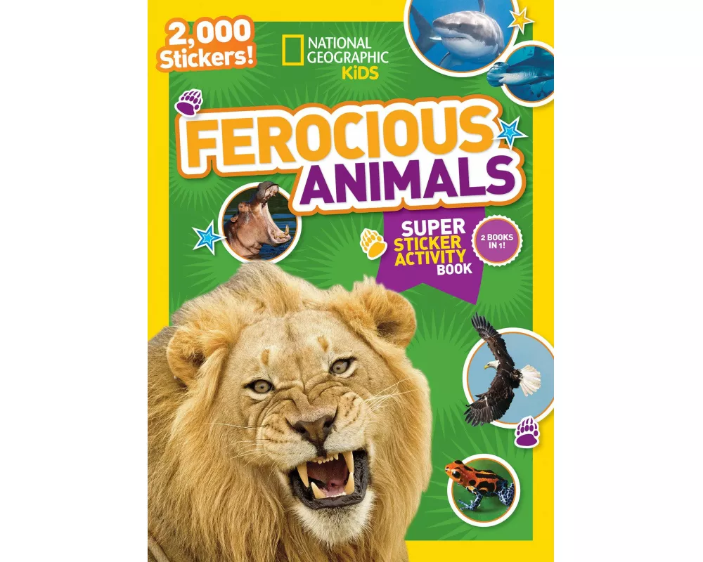 National Geographic Kids Ferocious Animals Super Sticker Activity Book