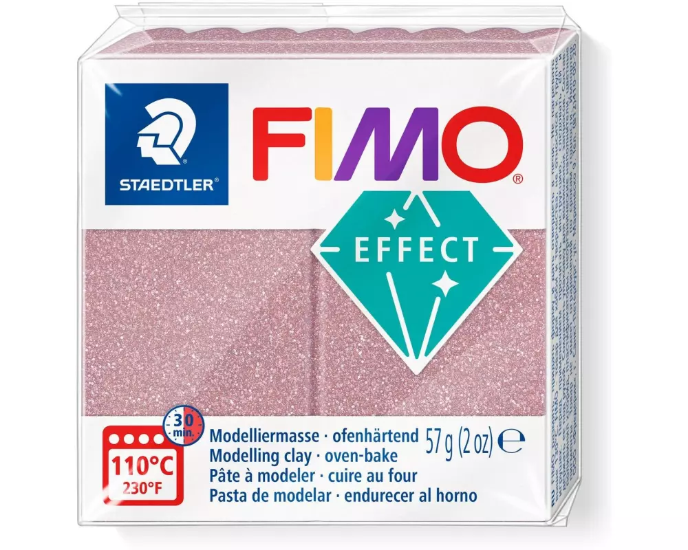 Fimo Modelliermasse Soft Rose Gold Glitter