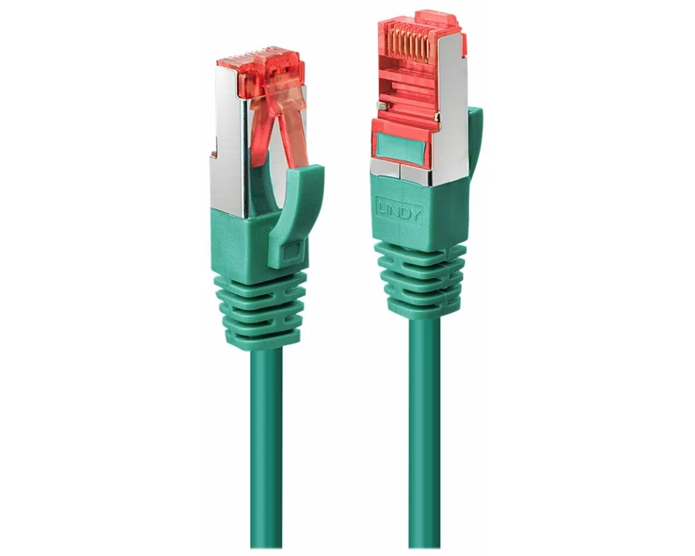 LINDY Patch Cable, Cat6, S/FTP, RJ45-RJ45, 7,5m, green