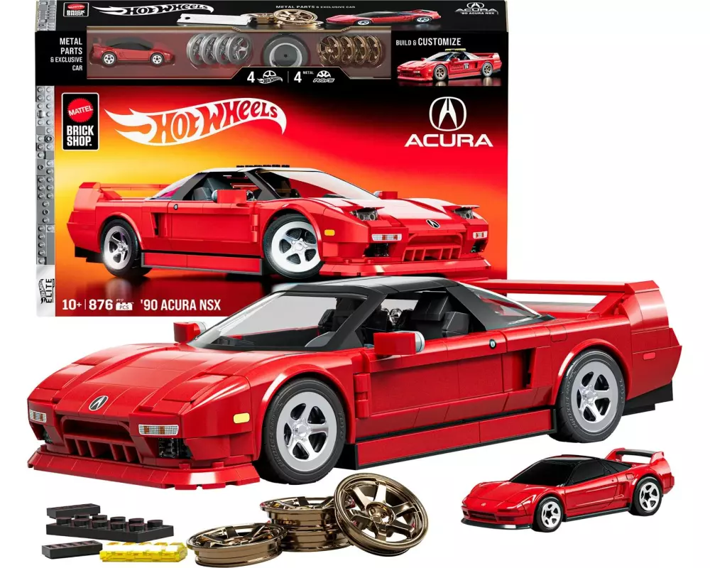 Mega Construx Hot Wheels Mattel Brick Shop 90 Acura NSX