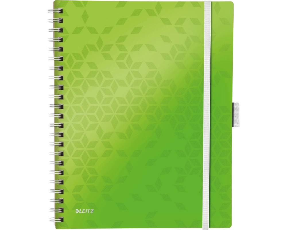 LEITZ Spiralbuch WOW A4 46440054 grün