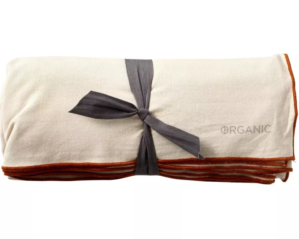 Södahl Tischdecke Organic 140 cm x 3.5 m, Beige/Orange