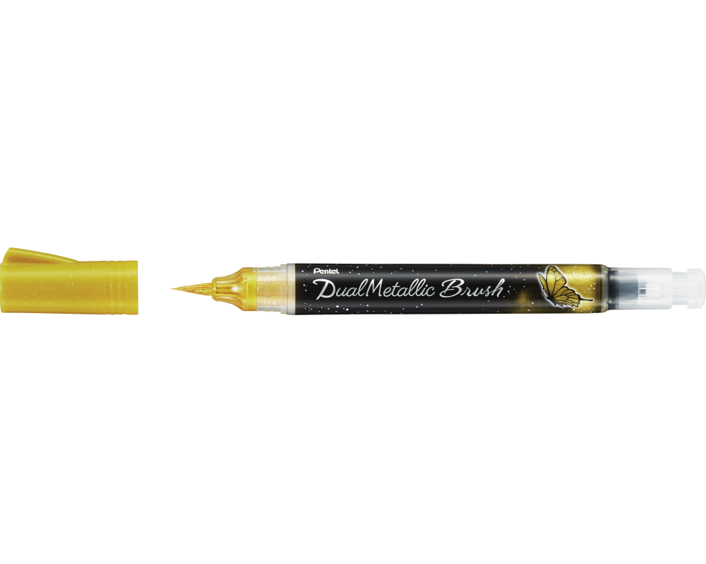 PENTEL Brushpen Dual Metallic XGFH-DX gold