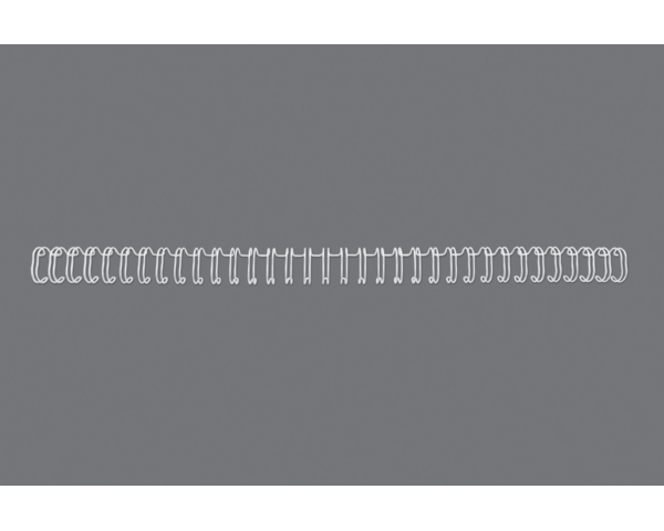 GBC Drahtbinderücken 6mm A4 RG810470 weiss, 34 Ringe 100 Stück