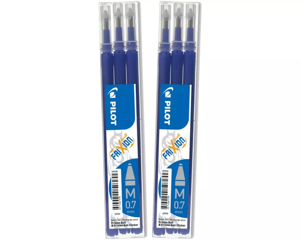 Pilot Patrone FriXion Roller Ersatzpatrone 6 Stück, Blau,