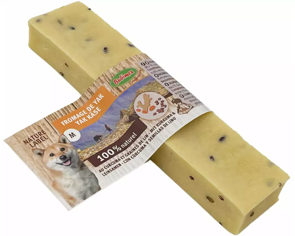 Bubimex Yakkäse mit Kurkuma und Leinsamen 100 - 120 g