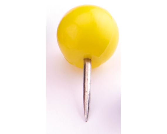 MAGNETOPLAN Pinwand-Nadeln 111165102 gelb, 6x17mm 100 Stück