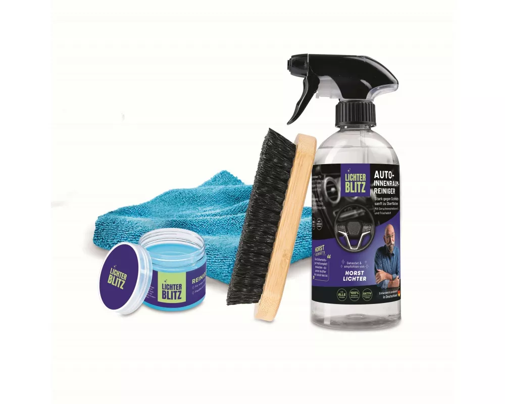 Lichterblitz Auto-Innenreinigungsset, 4-teilig