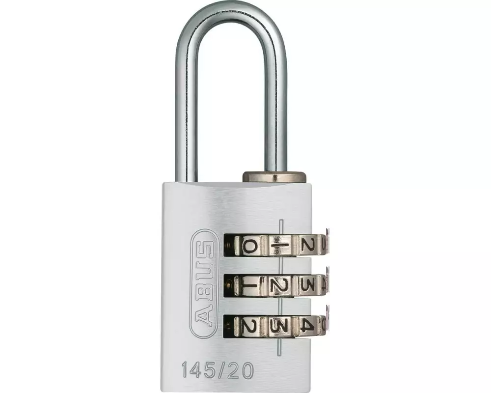 Abus Zahlenschloss 145/20 Lock-Tag Silber Aluminium