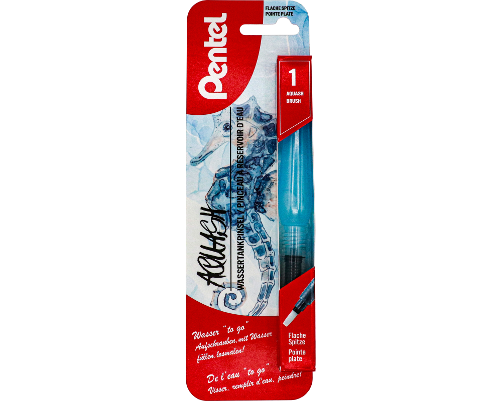 PENTEL Aquash Wasserpinsel MH XFRH/1-MH blau, flach