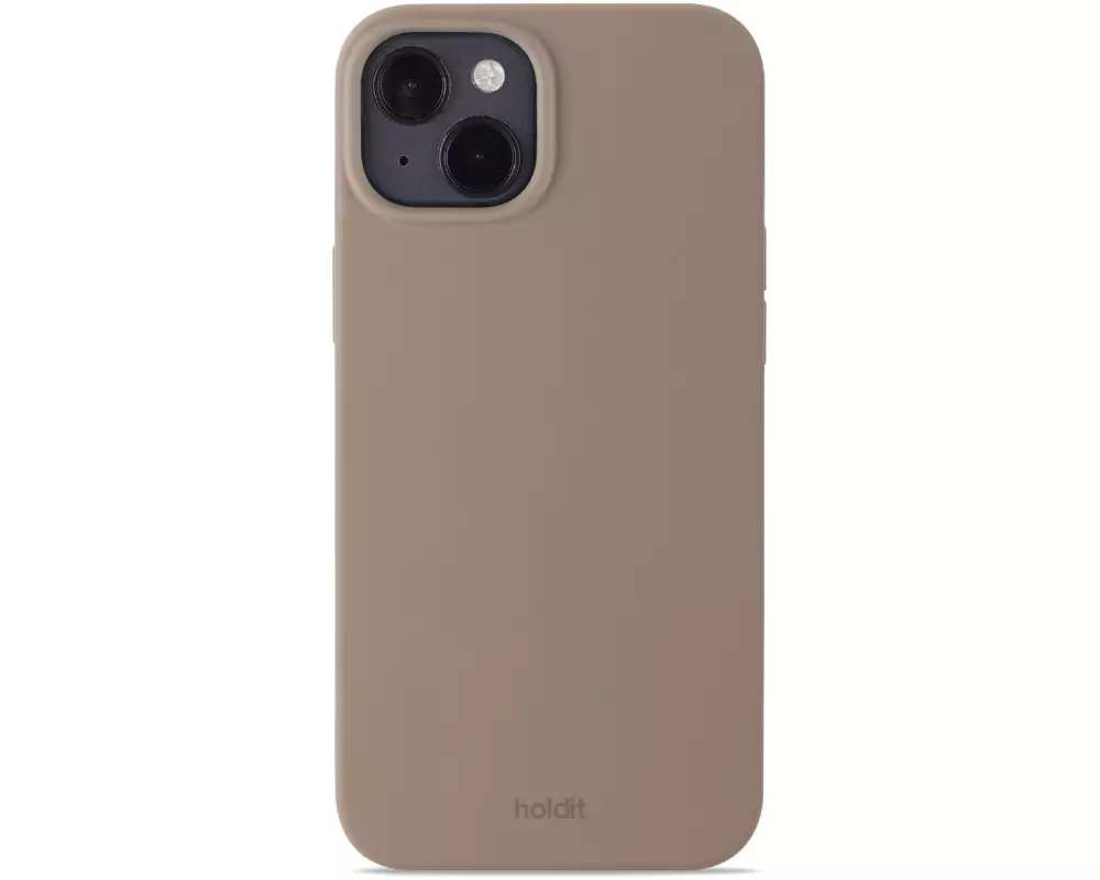 Holdit Back Cover Silicone iPhone 14 Plus Mocha Brown