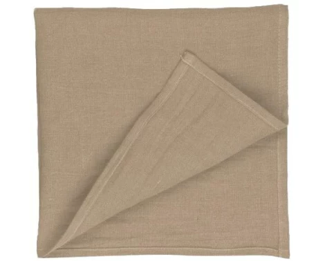PROFLAX Stoffserviette Leinen 40 x 40 cm, 1 Stück, Hellbraun