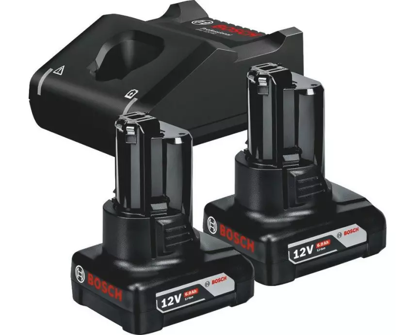 Bosch Professional Akku Starterset 2 x GBA 12 V 6.0 Ah + GAL 12 V-40