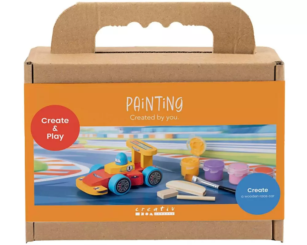 Creativ Company Bastelset - Malen, Rennwagen