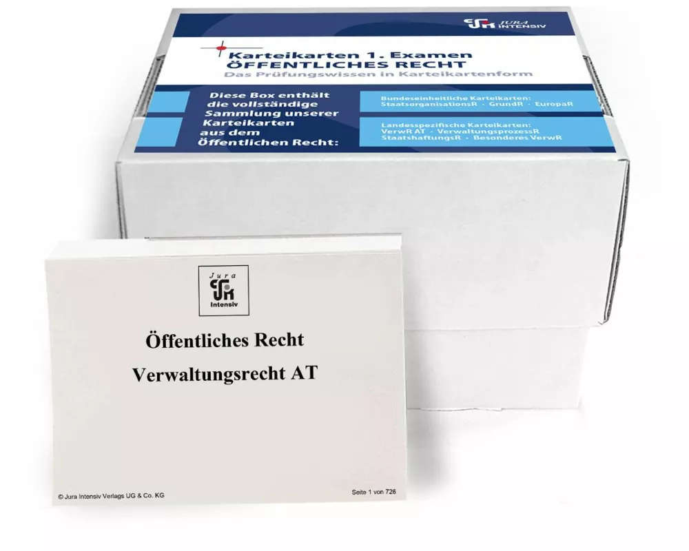 Karteikarten 1. Examen Öffentliches Recht - Baden-Württemberg