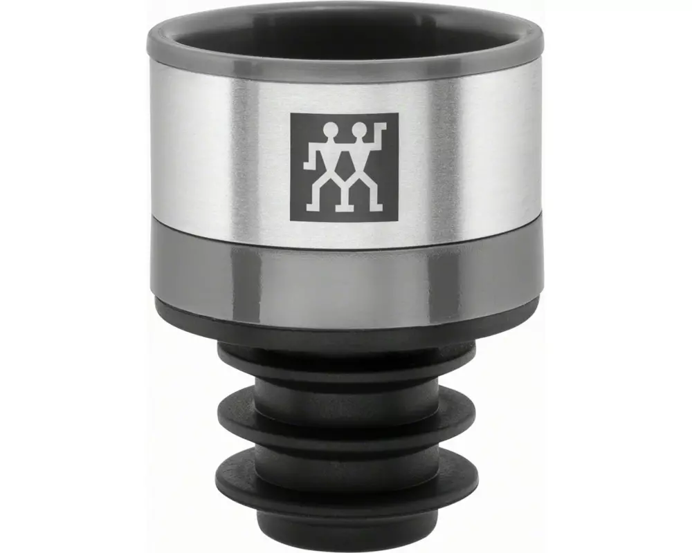 Zwilling Weinflaschenverschluss Vakuum 3-teilig, 3 x 3 x 4 cm, Grau