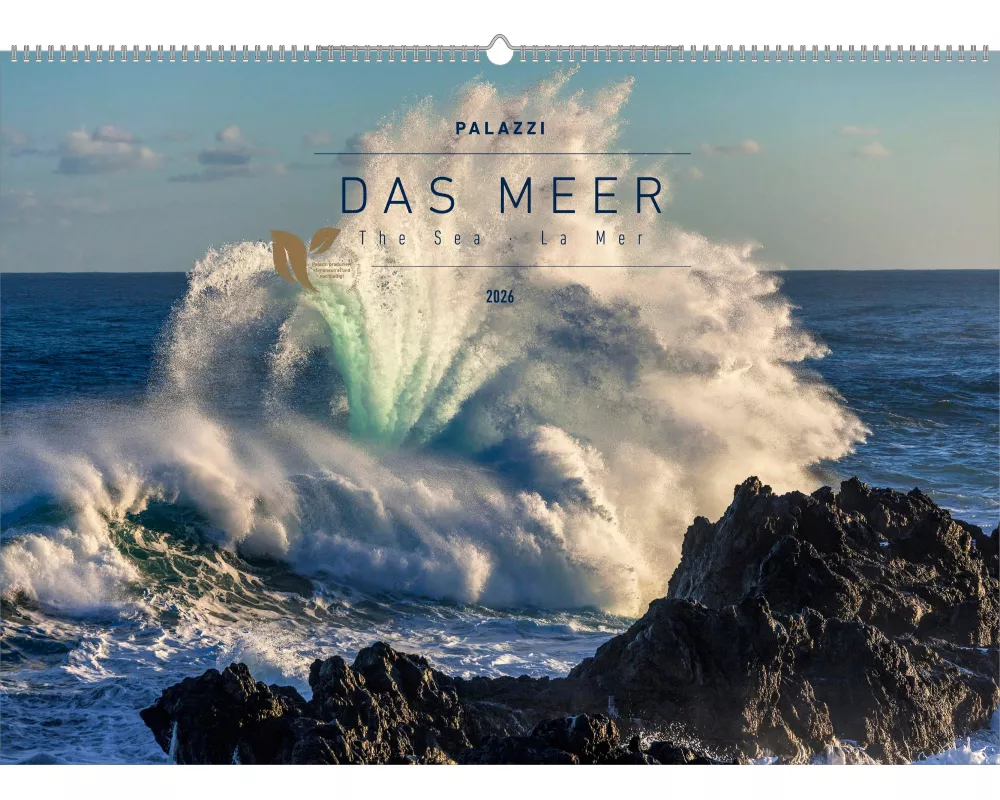 Palazzi - Meer 2026 – Wandkalender 70×50 cm mit 12 Monatsblättern, Poster-Kalender mit atemberaubenden Meereslandschaften