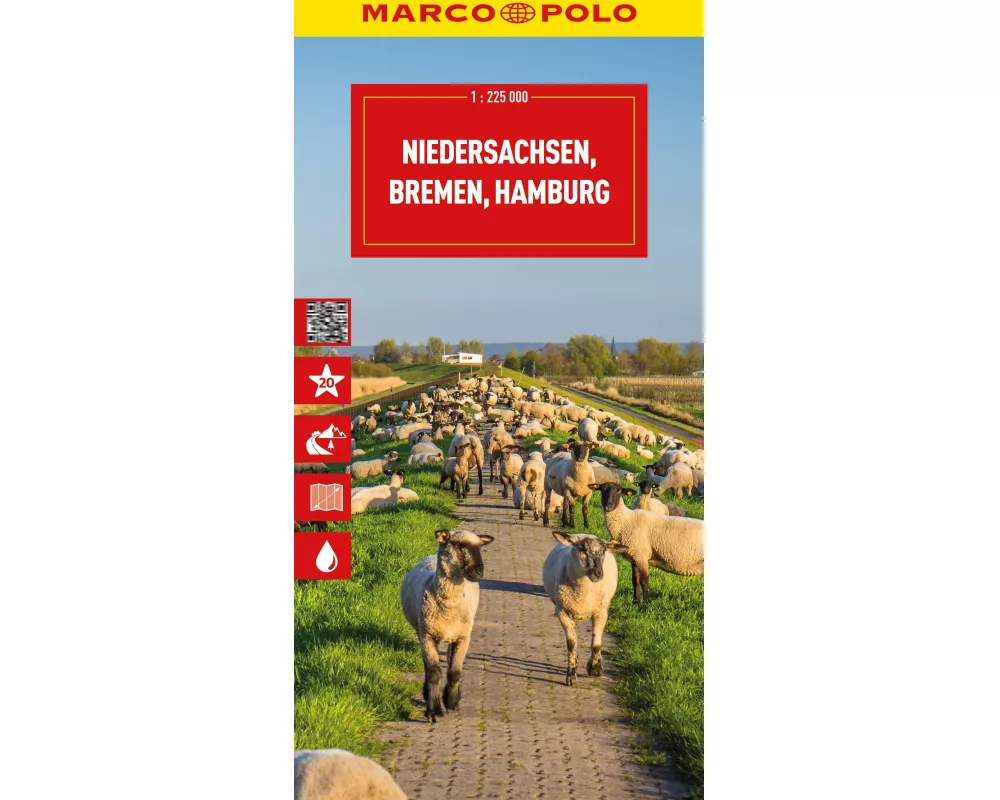 MARCO POLO Reisekarte Deutschland 03 Niedersachsen, Bremen, Hamburg 1:225.000