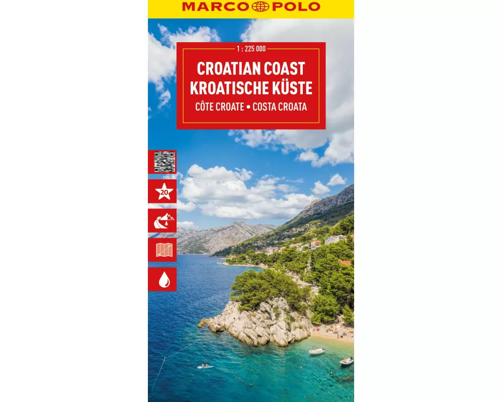 MARCO POLO Reisekarte Kroatische Küste 1:225.000