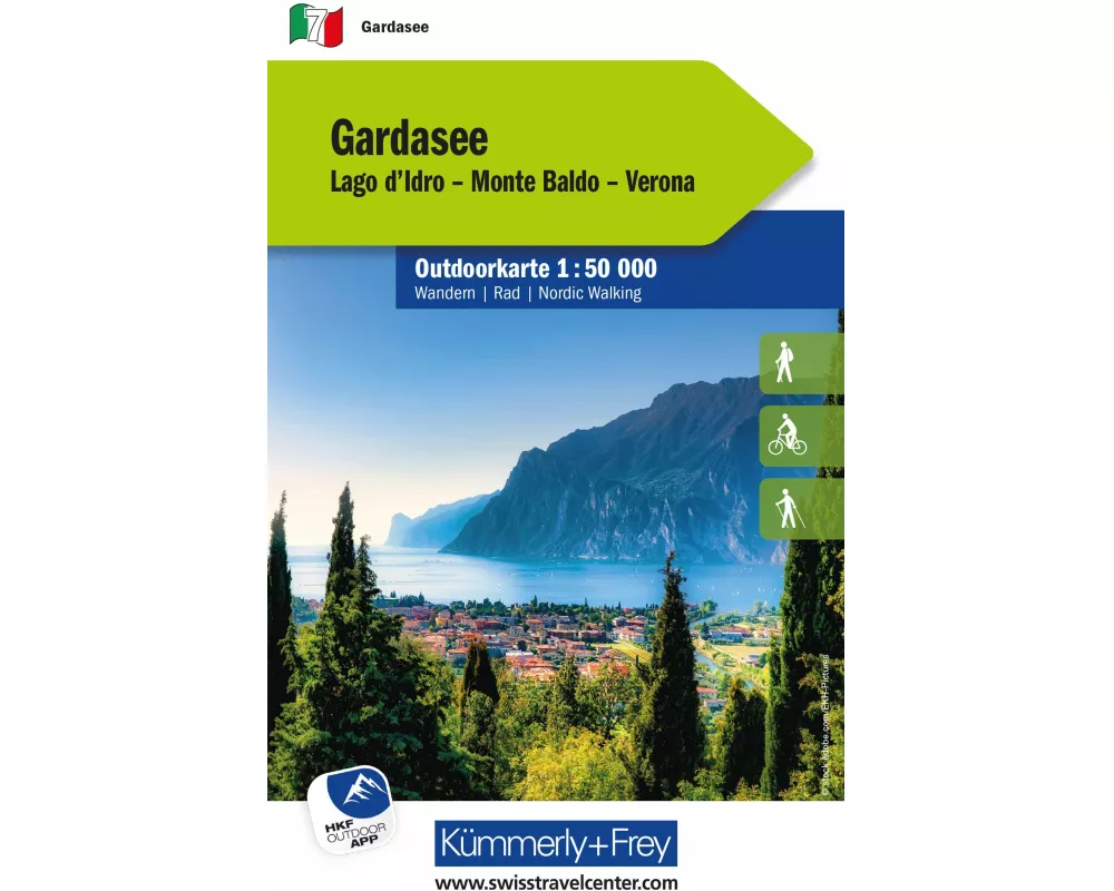 Kümmerly+Frey Outdoorkarte Gardasee 1:50.000