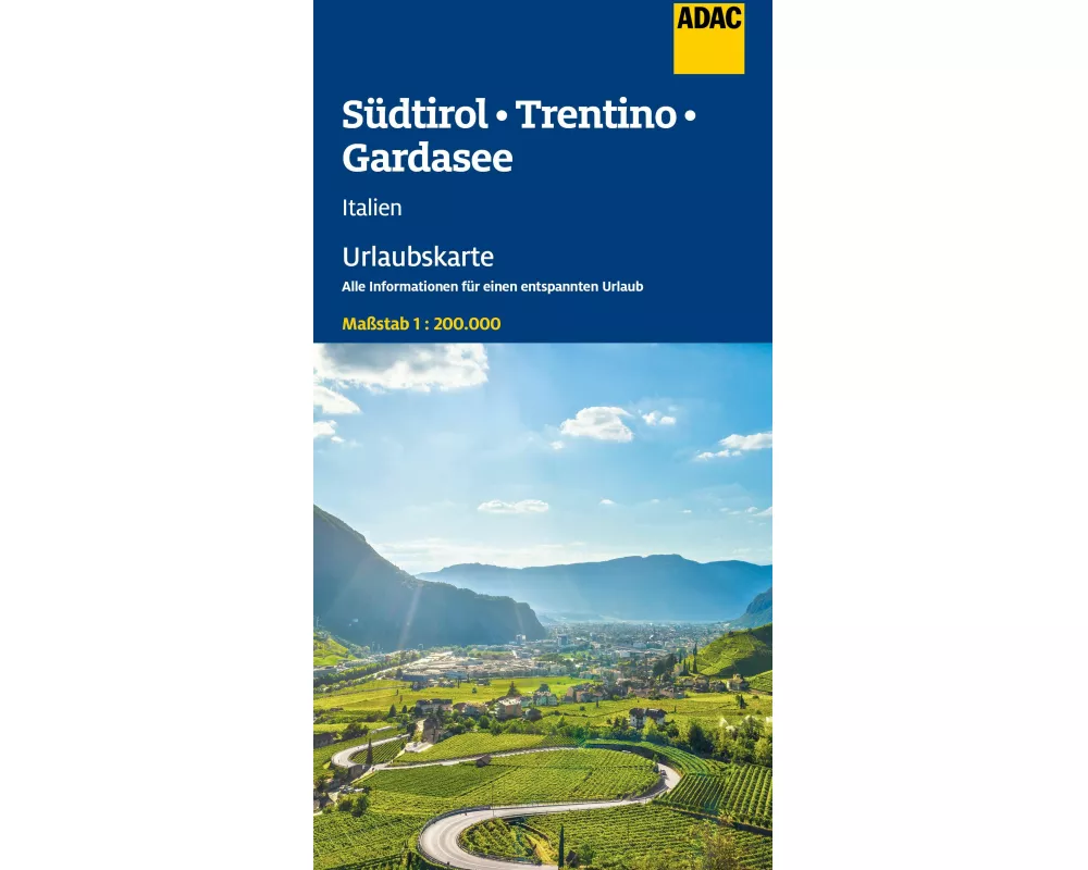 ADAC Urlaubskarte Südtirol, Trentino, Gardasee 1:200.000