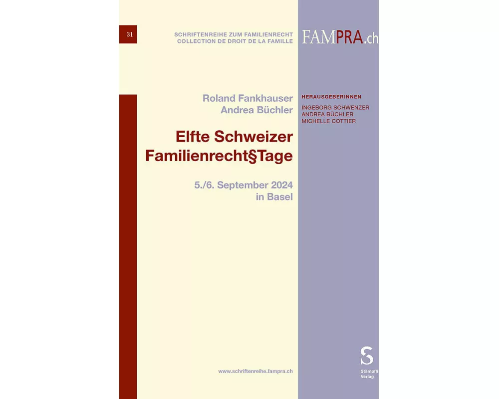 Elfte Schweizer Familienrecht§Tage