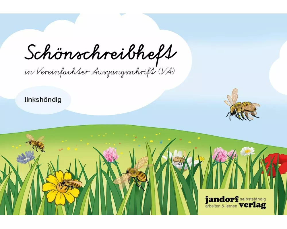 Schönschreibheft in VA - linkshändig - Vereinfachte Ausgangsschrift