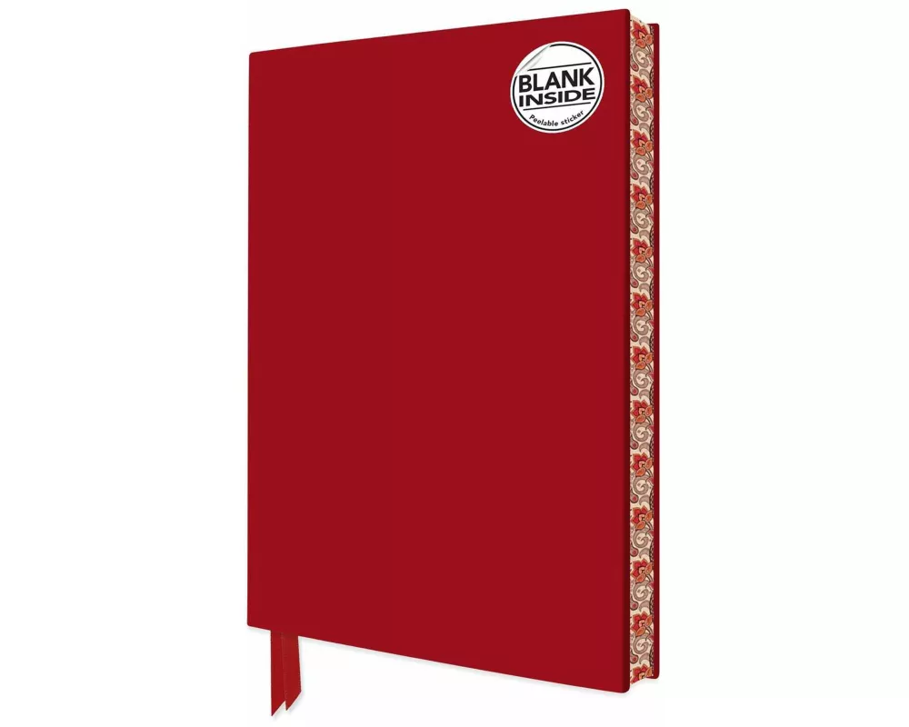 Ruby Red Blank Artisan Notebook (Flame Tree Journals)