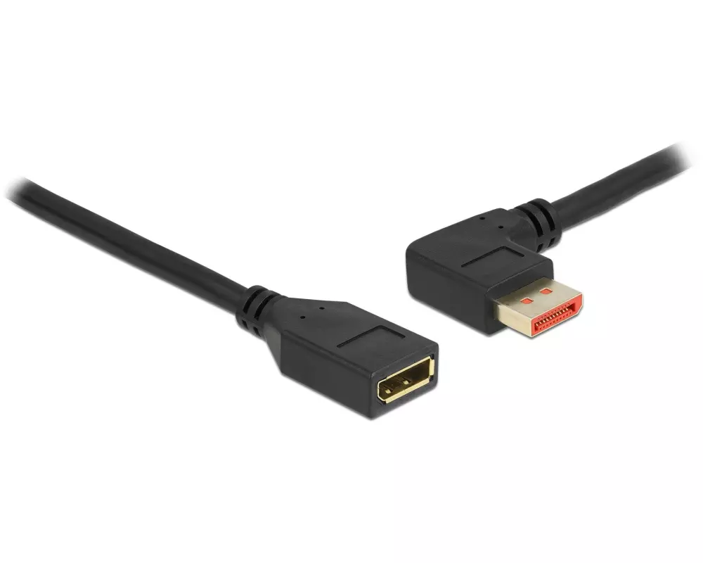 Delock Verlängerungskabel Links gewinkelt DisplayPort, 2 m