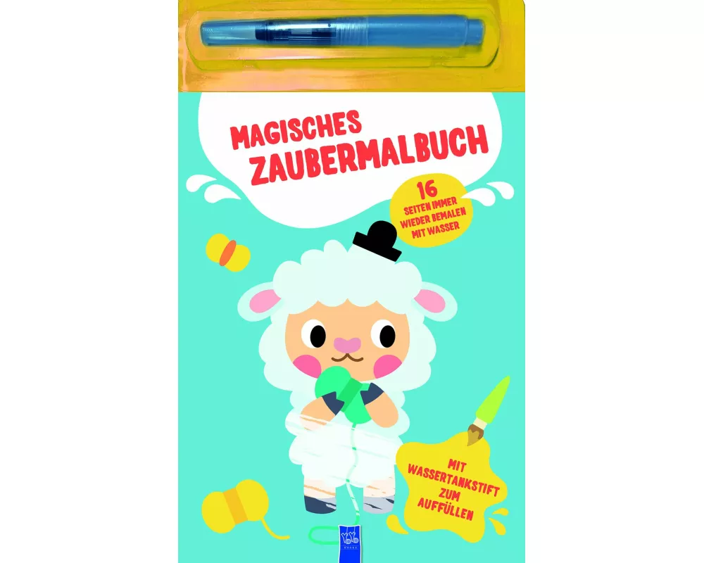 Magisches Zaubermalbuch - Blau (Schaf)