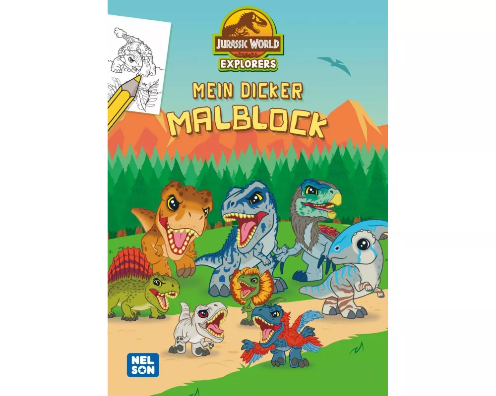 Jurassic World Explorers: Mein dicker Malblock