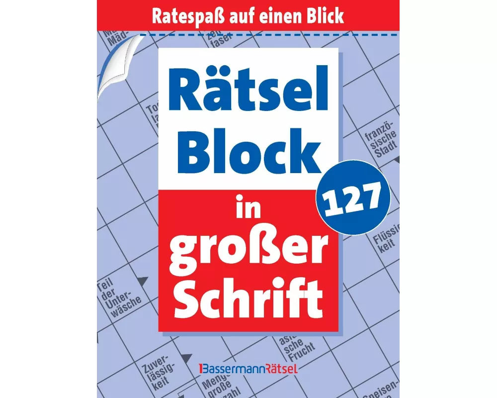 Rätselblock in großer Schrift 127 (5 Exemplare à 2,99 €)