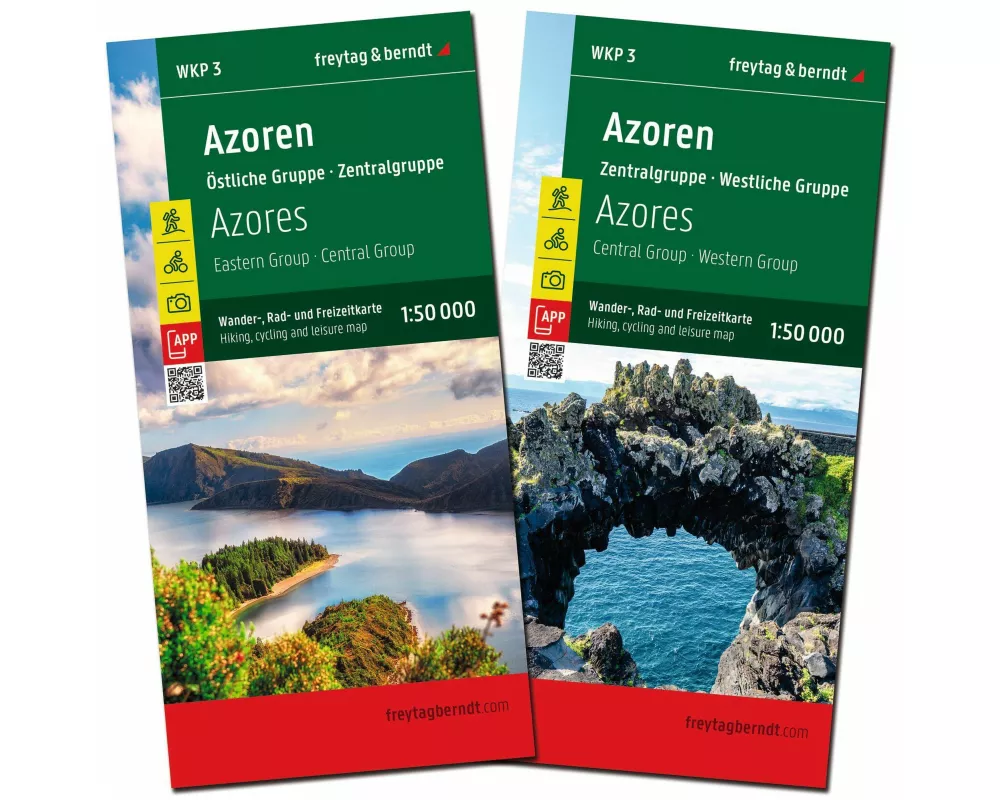 freytag & berndt Wanderkarten-Set Azoren 1:50.000
