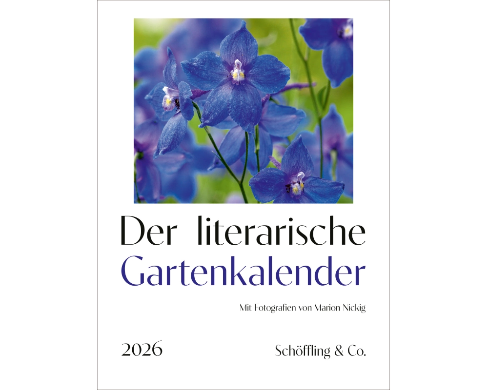 Der literarische Gartenkalender 2026