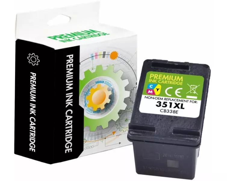 STATIC Ink cartridge compatible with HP CB338EE 351XL Tri-color remanufactured 520 pages