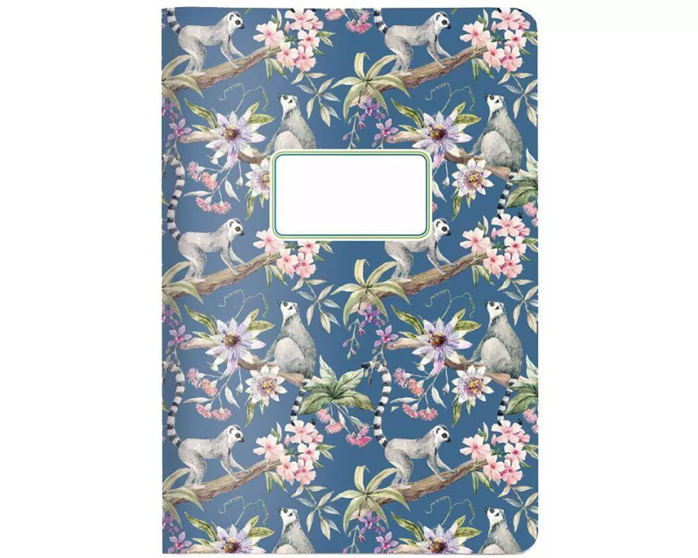 Hefte A5 Pattern Äffchen
