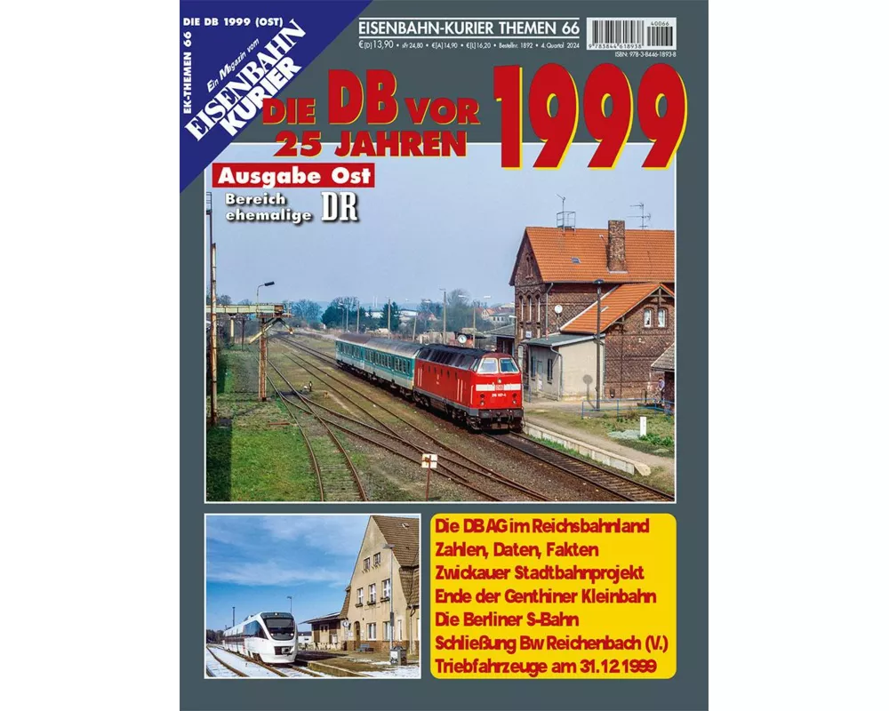 Die DB vor 25 Jahren - 1999 Ausgabe Ost
