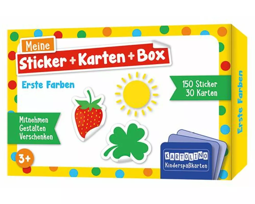 Meine Sticker + Karten + Box - Erste Farben