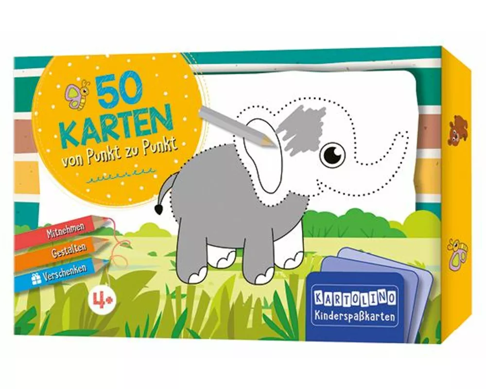 50 Karten von Punkt zu Punkt - Tiere